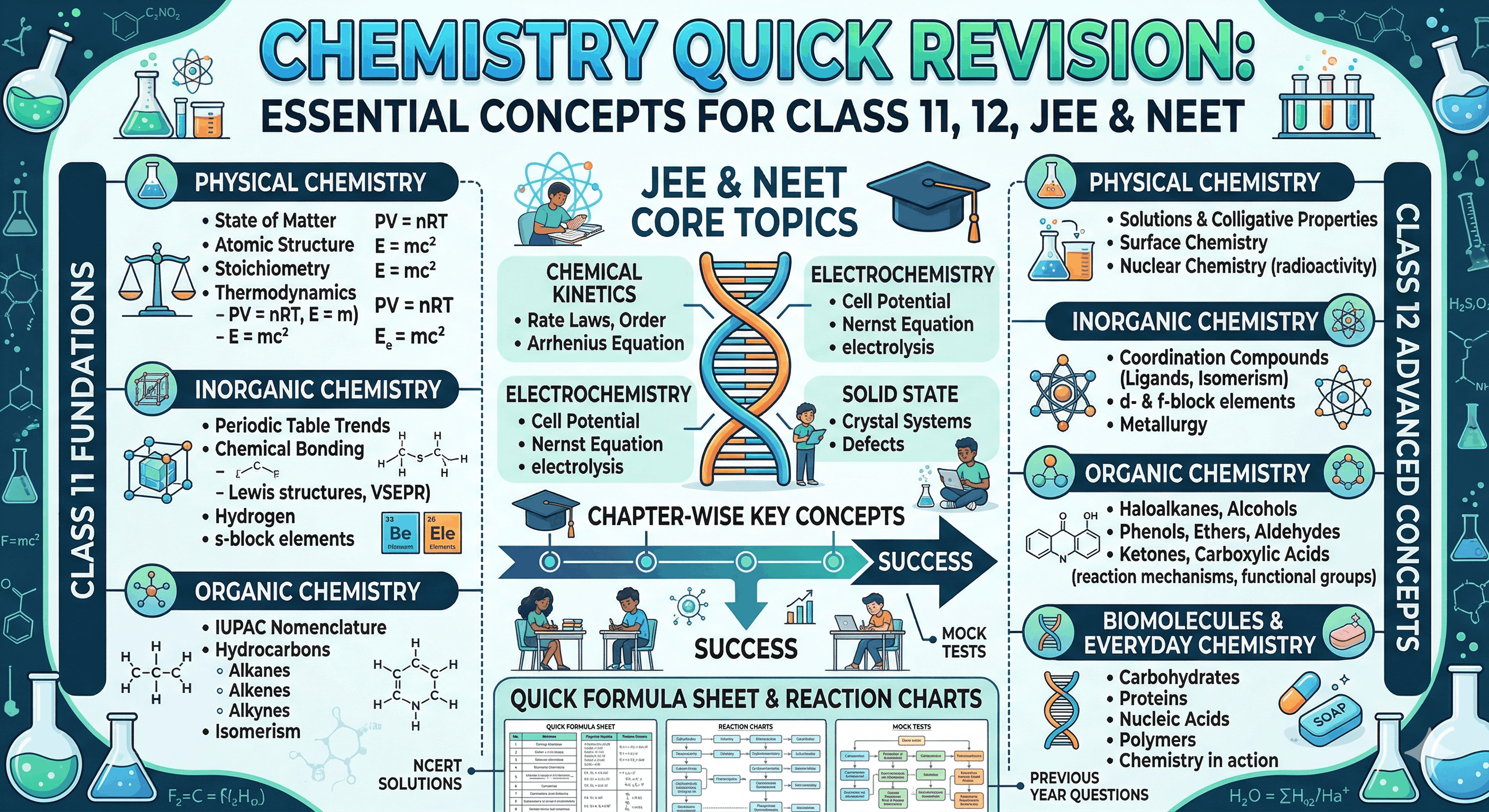 Chemistry Quick Revision: Essential Concepts for Class 11, 12, JEE & NEET