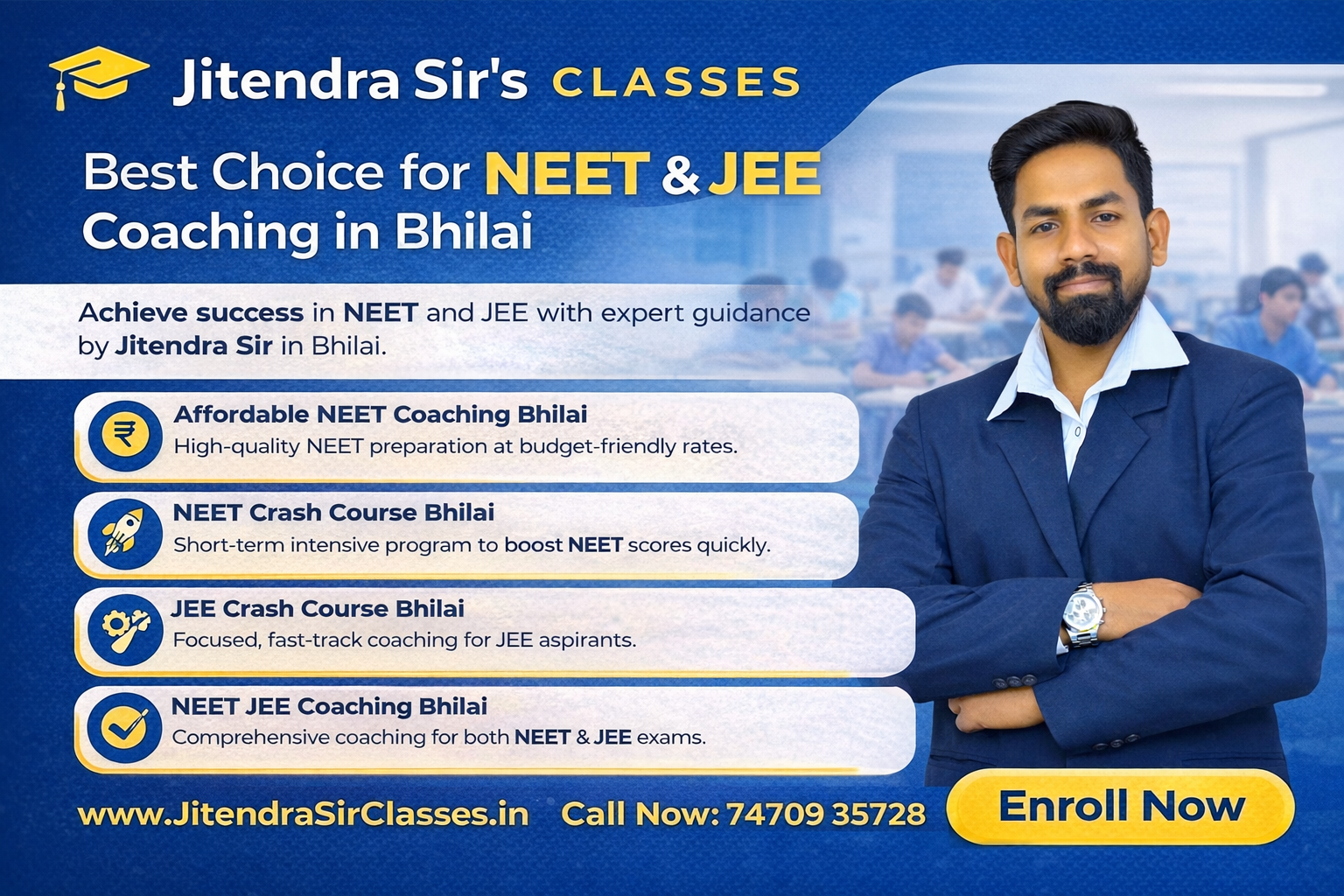 Best Choice for NEET & JEE Coaching in Bhilai
