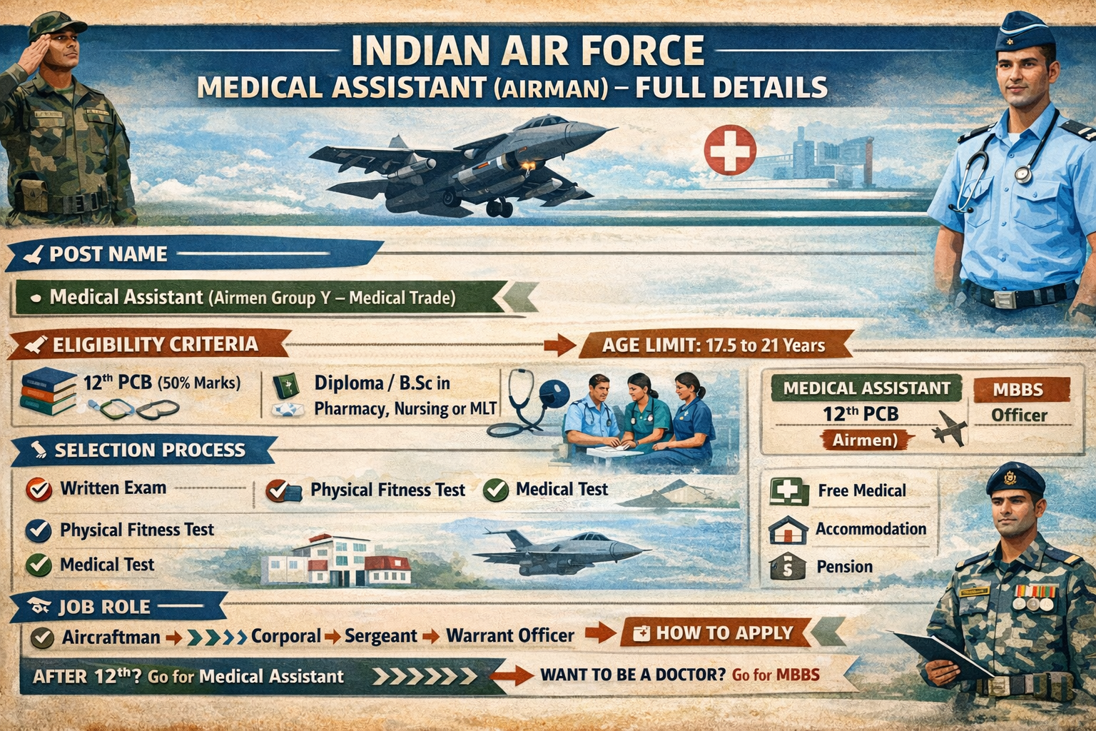 Indian Air Force Medical Assistant (Airmen) post