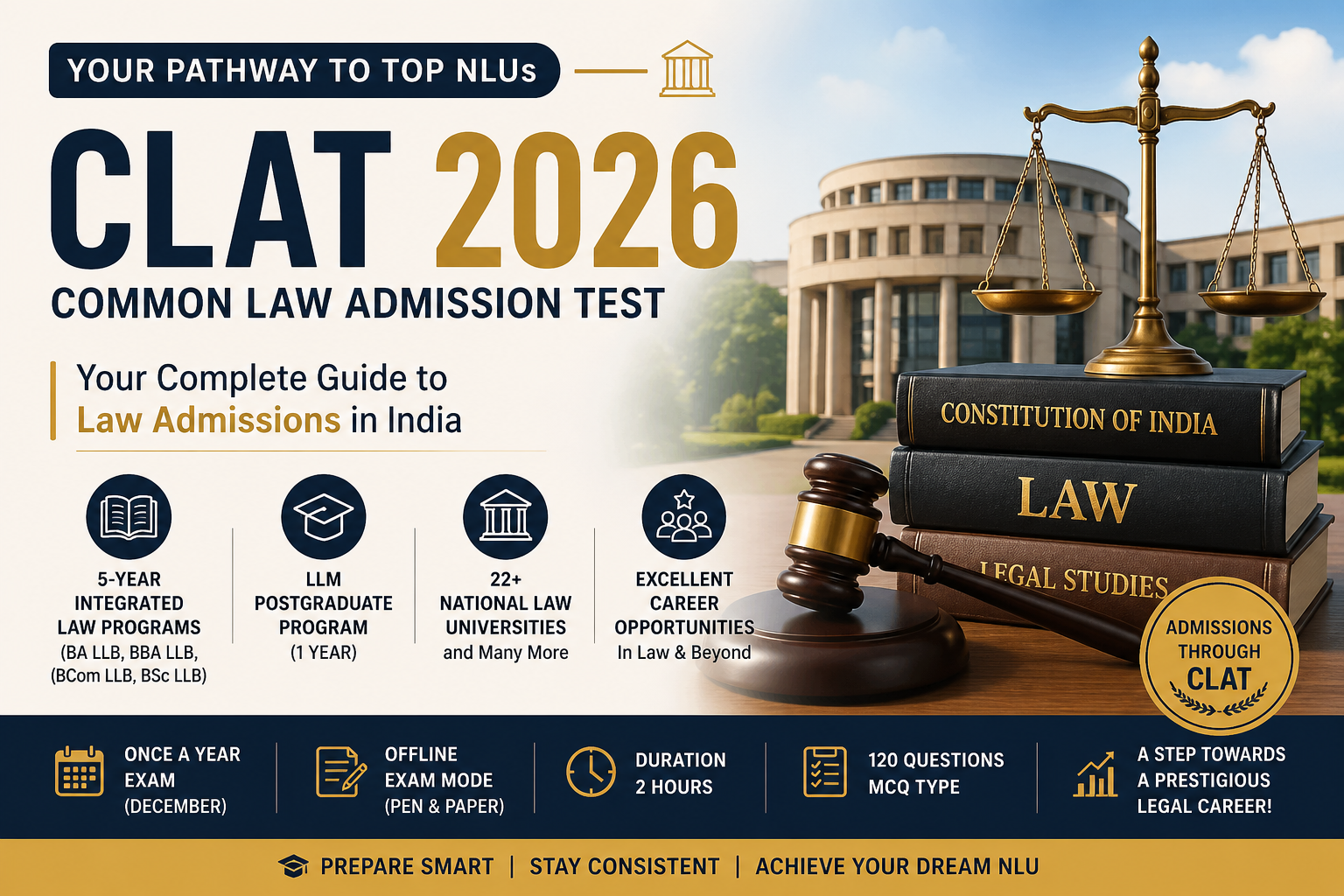 CLAT 2026: Complete Guide to Common Law Admission Test