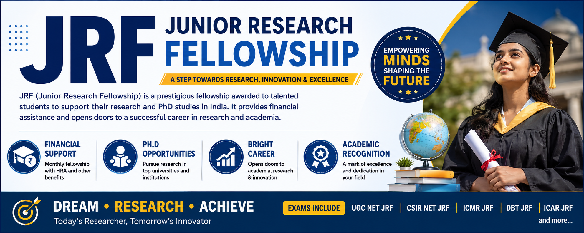 JRF Full Guide: Eligibility, Benefits, Exam & Career