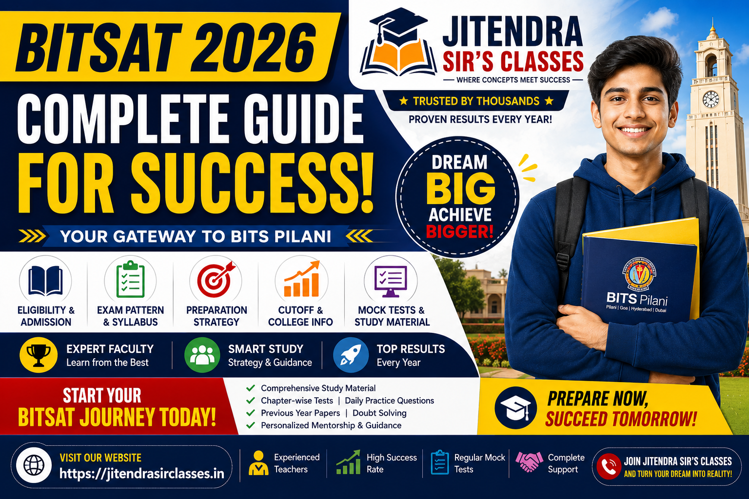 BITSAT 2026: Eligibility, Exam Pattern, Syllabus & Preparation Guide
