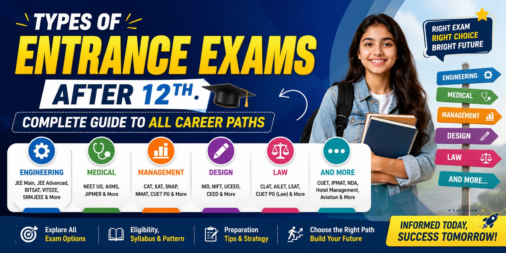 Types of Entrance Exams After 12th: Complete Guide to All Career Paths