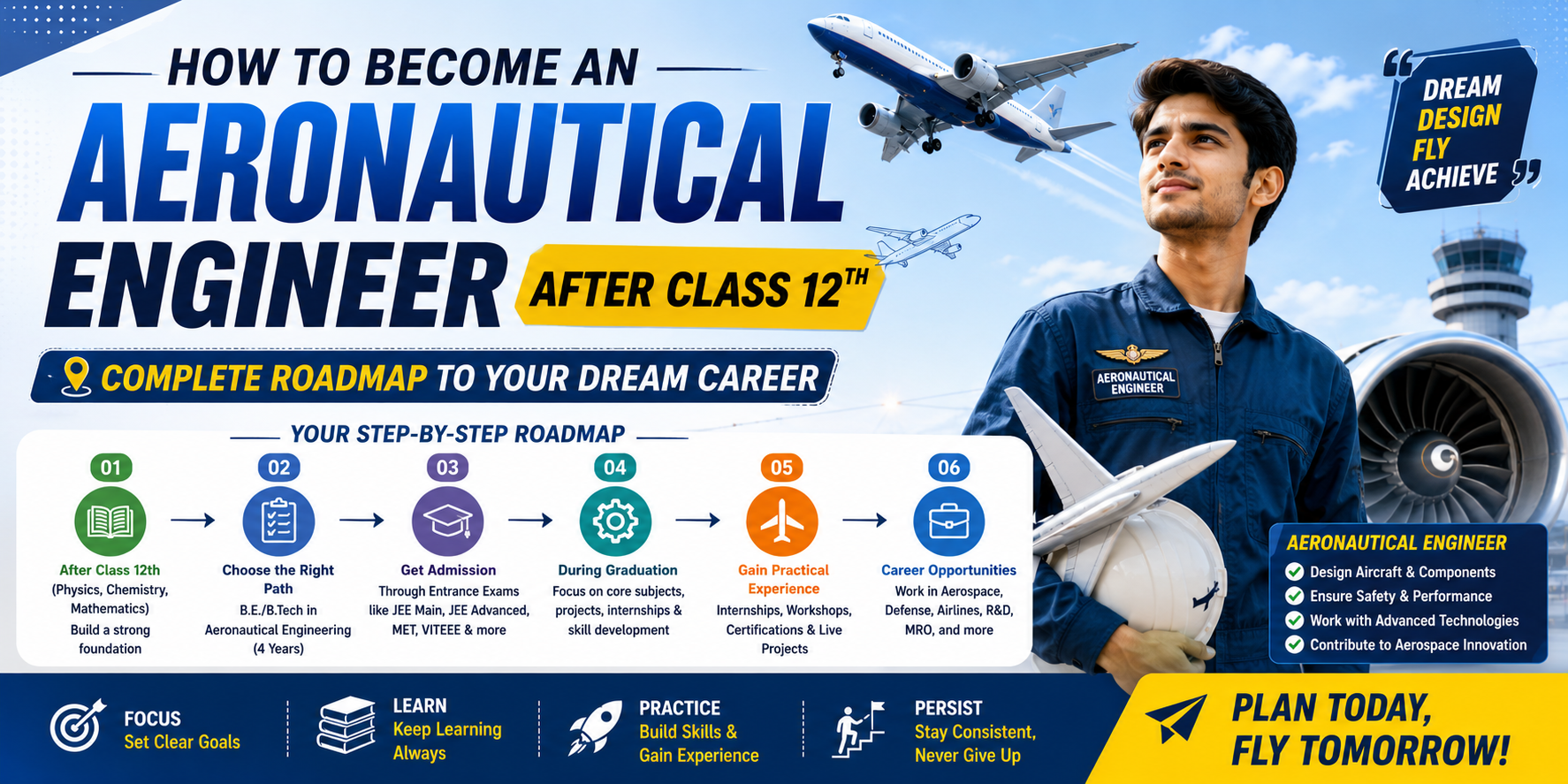 How to Become an Aeronautical Engineer After Class 12th: Complete Roadmap